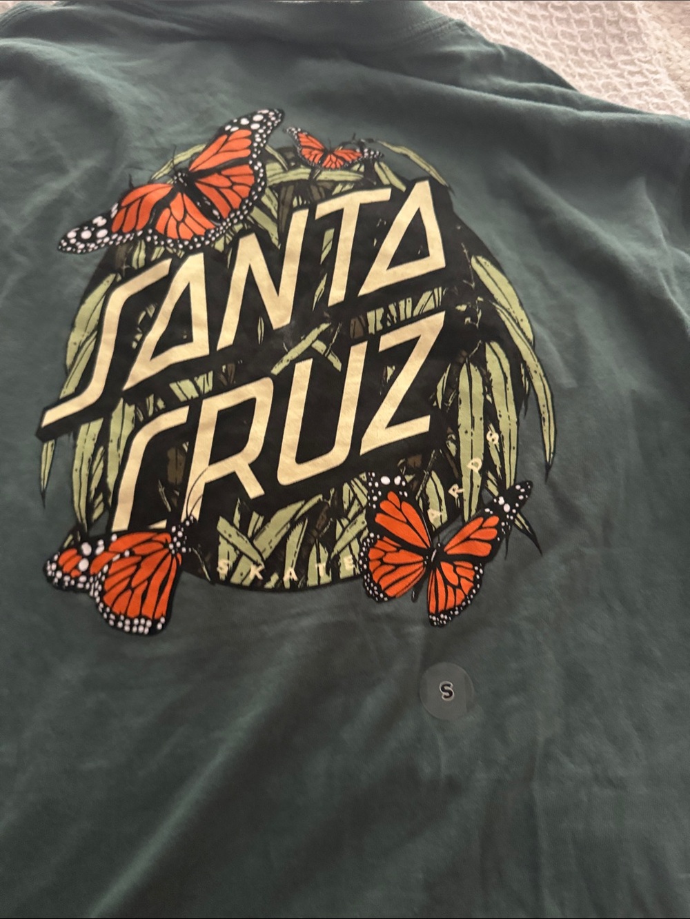 Santa Cruz Skateboards women’s Green Butterfly Logo Tee